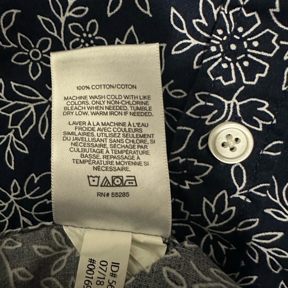 Express Floral Button Down Short Sleeve Shirt - Picture 5 of 5